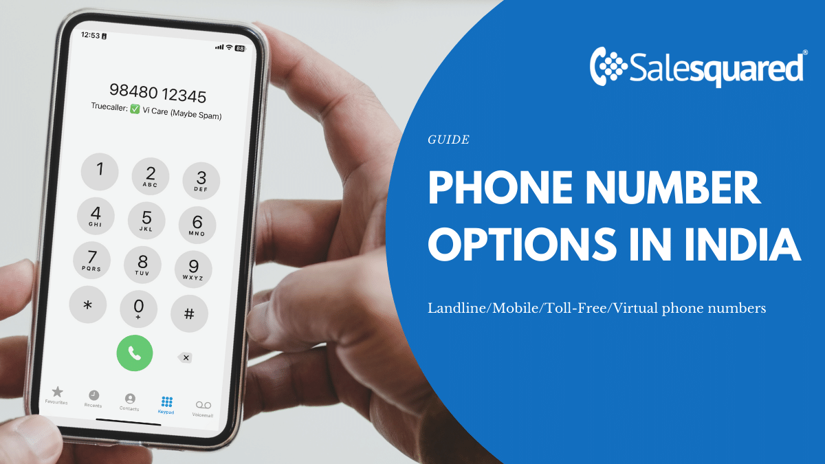 Phone number options in india